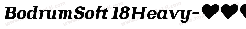 BodrumSoft 18Heavy字体转换